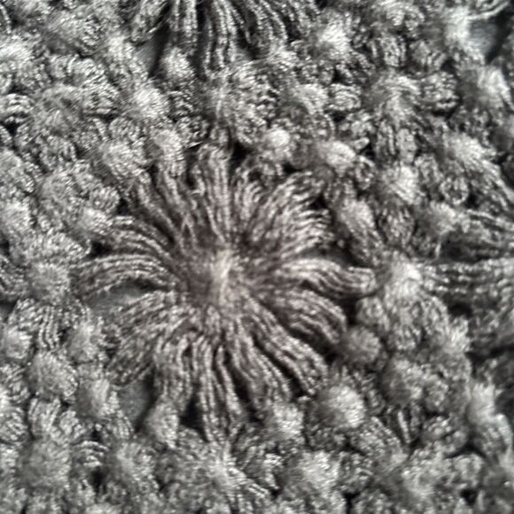 Anthropologie Cluny Embroidered Black Silk Cashmere Blend Dress Size Medium - Picture 10 of 11